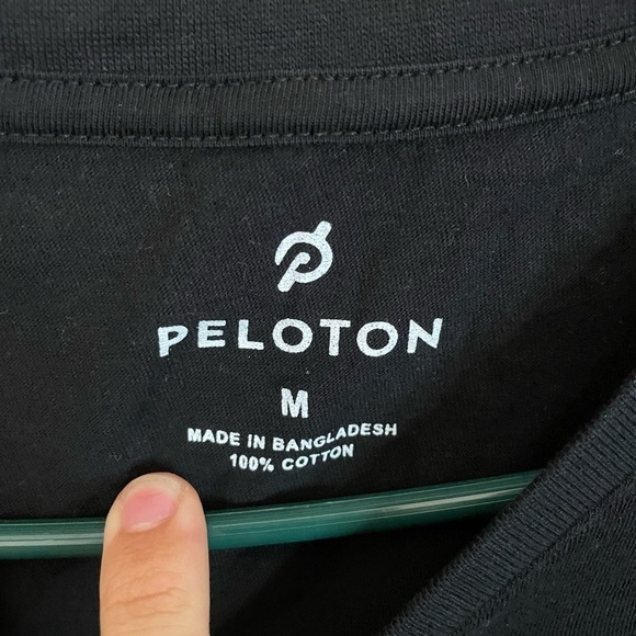 Peloton Black Tshirt Medium Century 100 - Picture 4 of 6